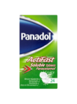 Panadol Paracetamol Pain Relief Tablets 500mg ActiFast Soluble 24s