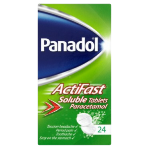 Panadol Paracetamol Pain Relief Tablets 500mg ActiFast Soluble 24s