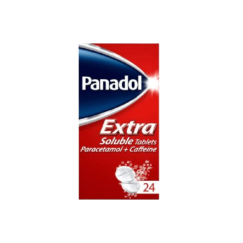 Panadol Extra Soluble Tablets Paracetamol & Caffeine – 24 Tablets