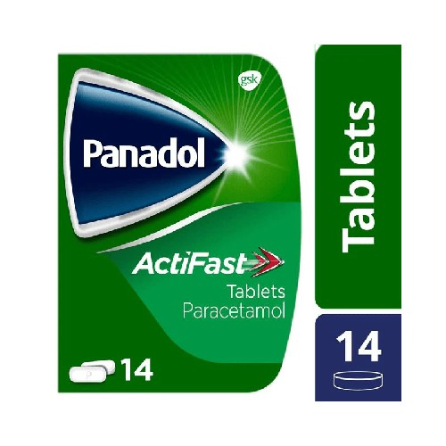 Panadol Paracetamol Pain Relief Tablets 500mg ActiFast 14s