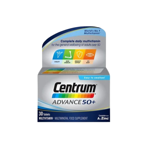 Centrum Advance 50+ A to Z Multivitamins & Minerals 30 Tablets